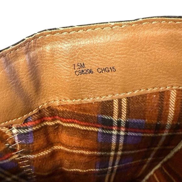 B.O.C Born Concepts Lampard Leather Riding Boots Brown Zip Buckle Size 7.5 #1655 - Picture 6 of 7